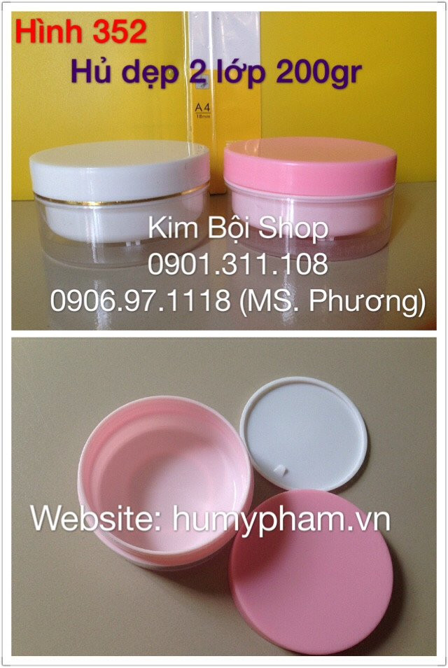 hủ đựng kem 2 lớp