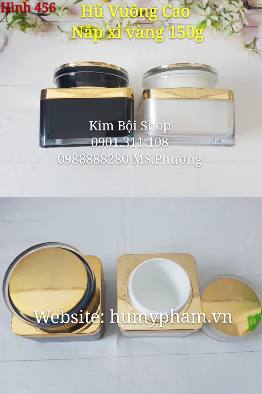 hủ đựng kem vuông 