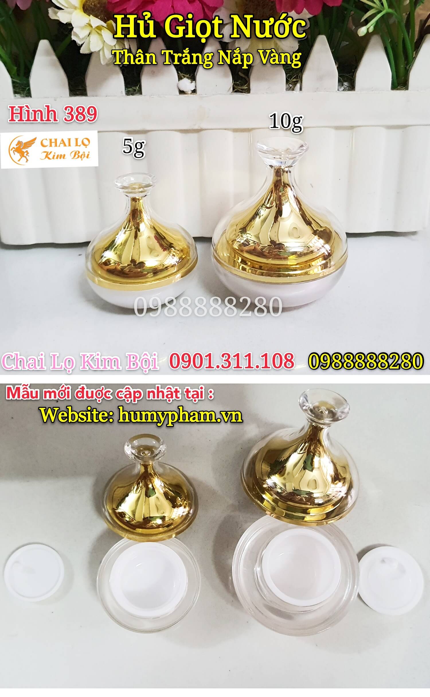 chai hũ lọ chiết kem