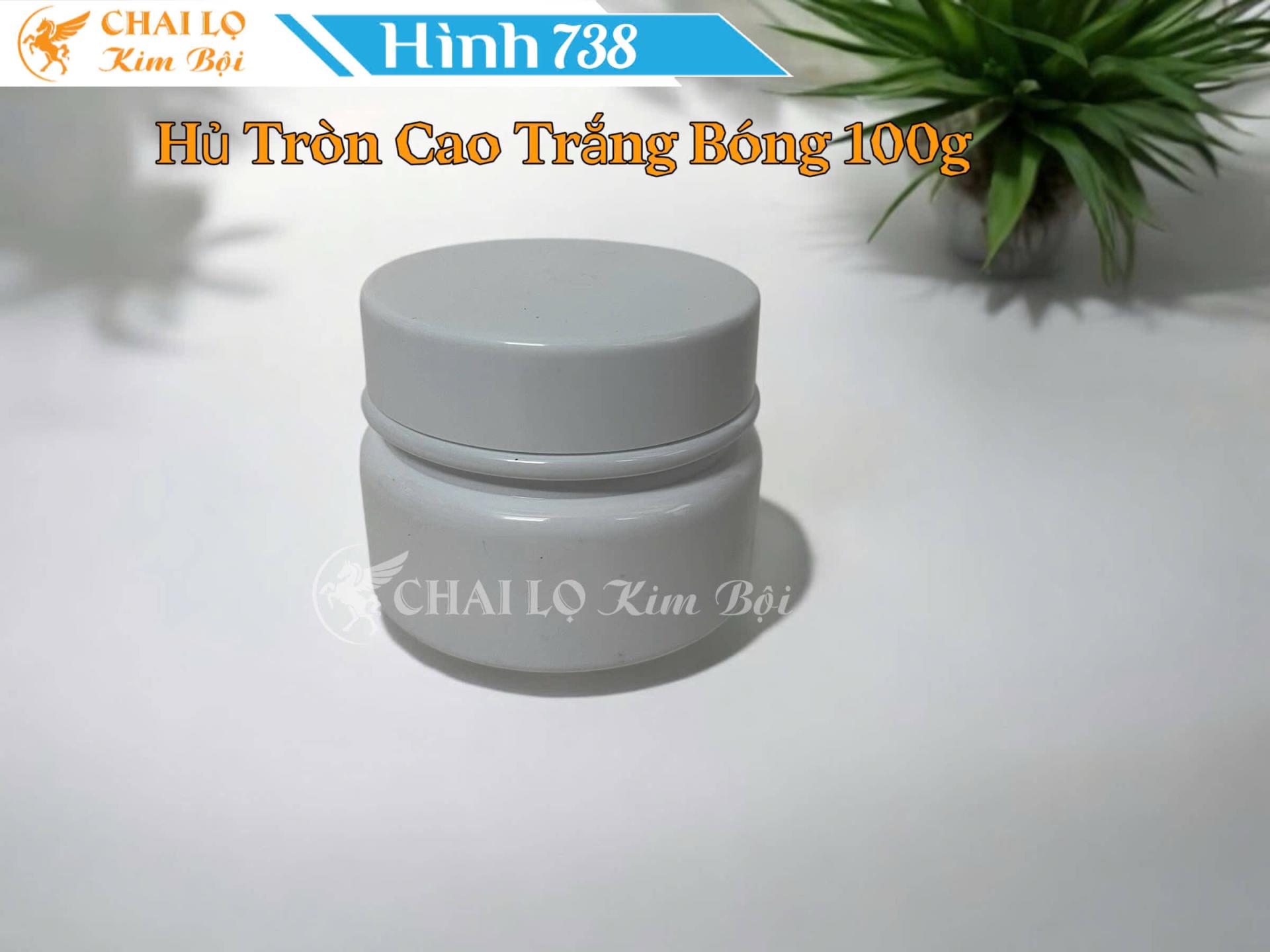 hủ tròn cao trắng bóng 100g