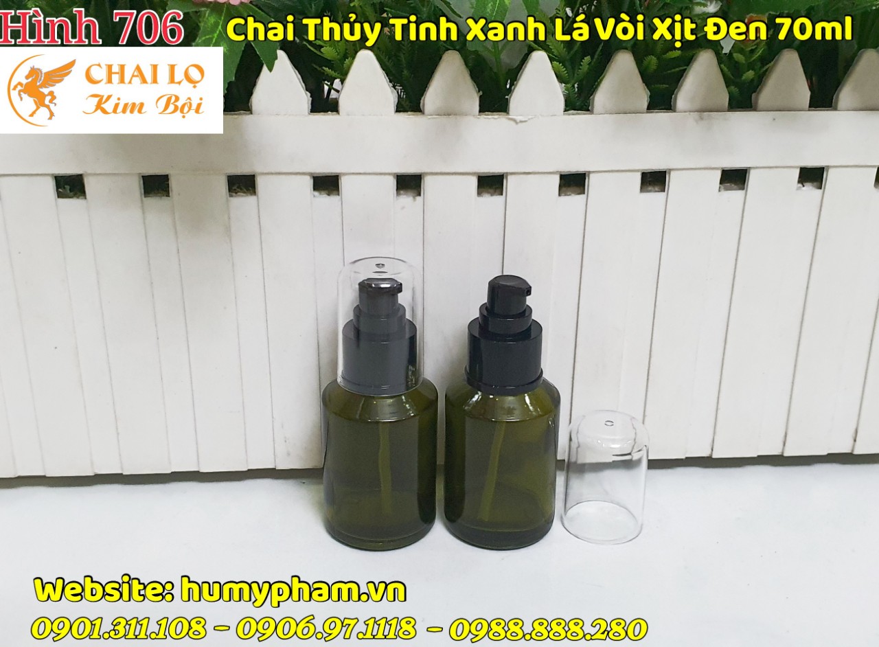 chai xịt thủy tinh đựng kem