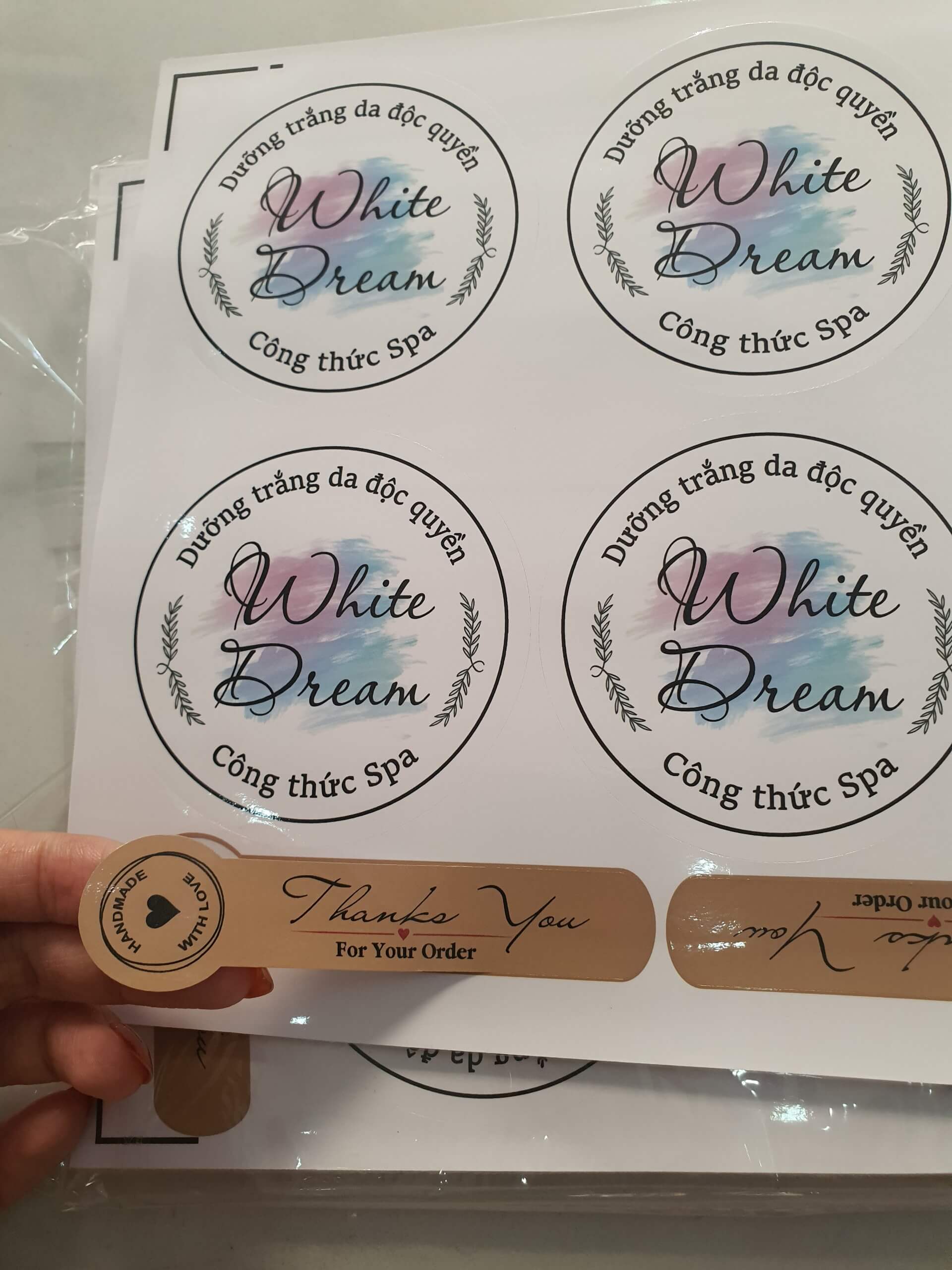 tem giấy decal