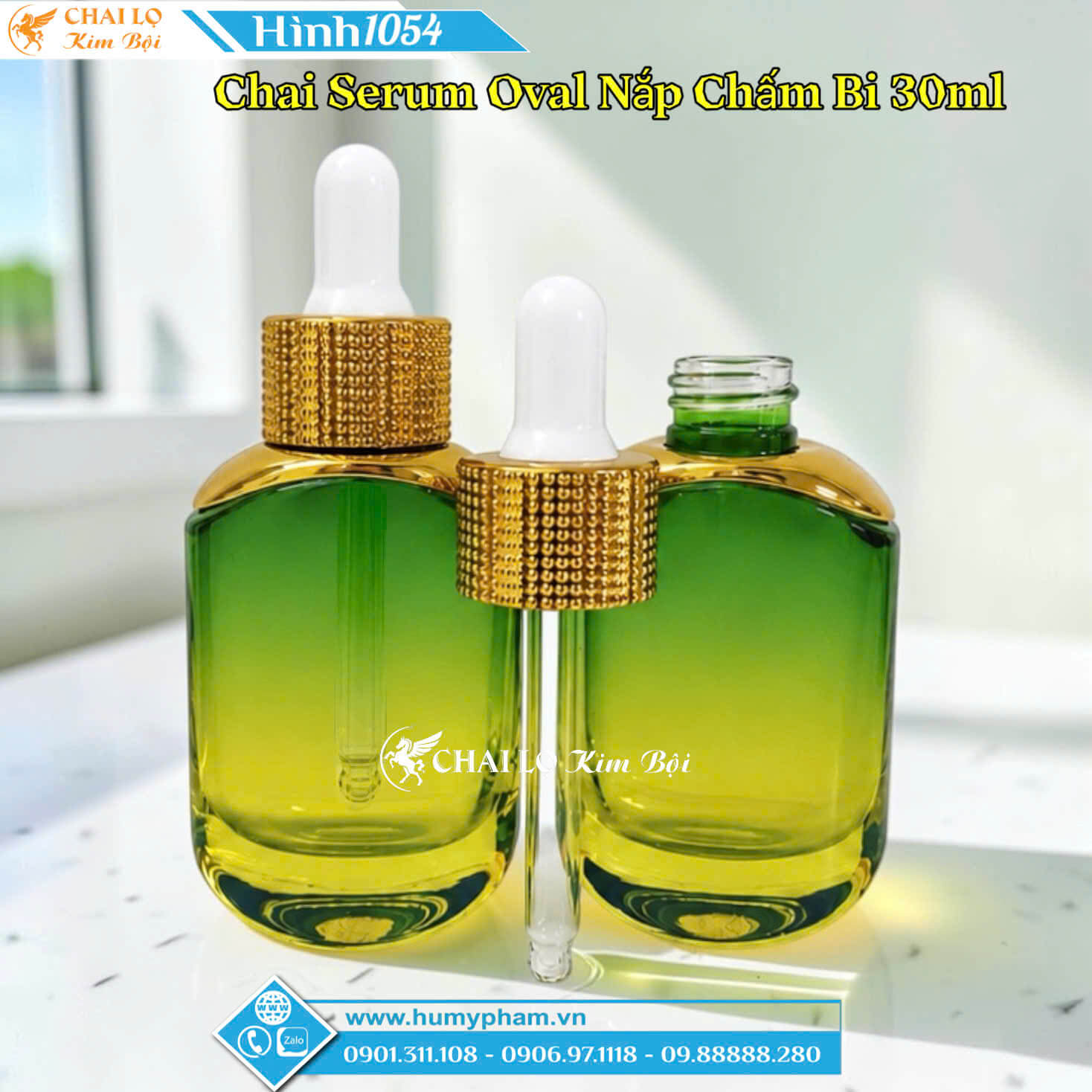 CHAI SERUM OVAL NẮP CHẤM BI 30ML