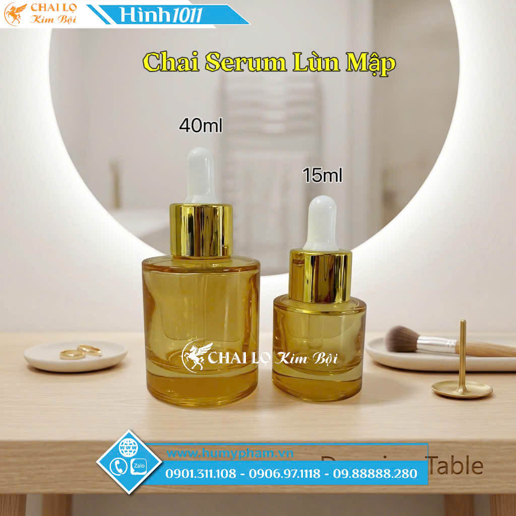 chai chiết serum mập lùn