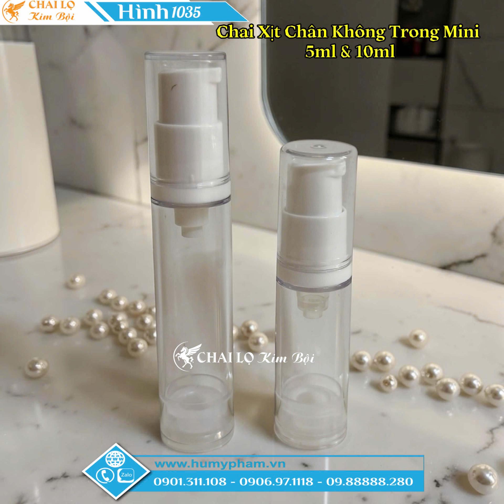 CHAI XỊT CHÂN KHÔNG TRONG MINI 5ML & 10ML