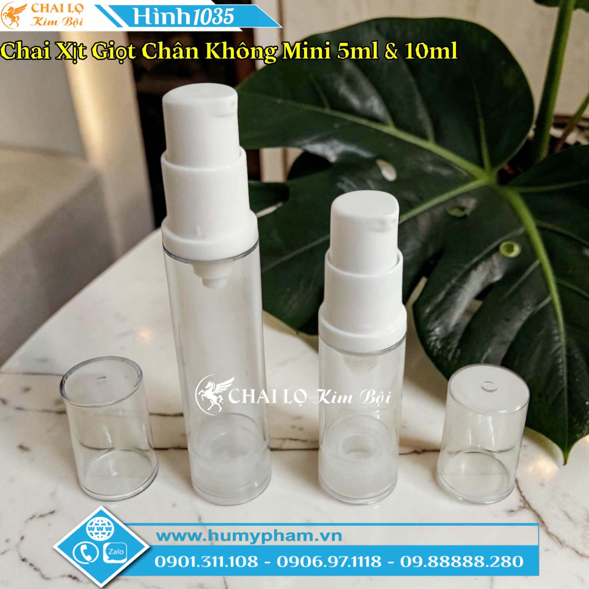 CHAI XỊT CHÂN KHÔNG TRONG MINI 5ML & 10ML