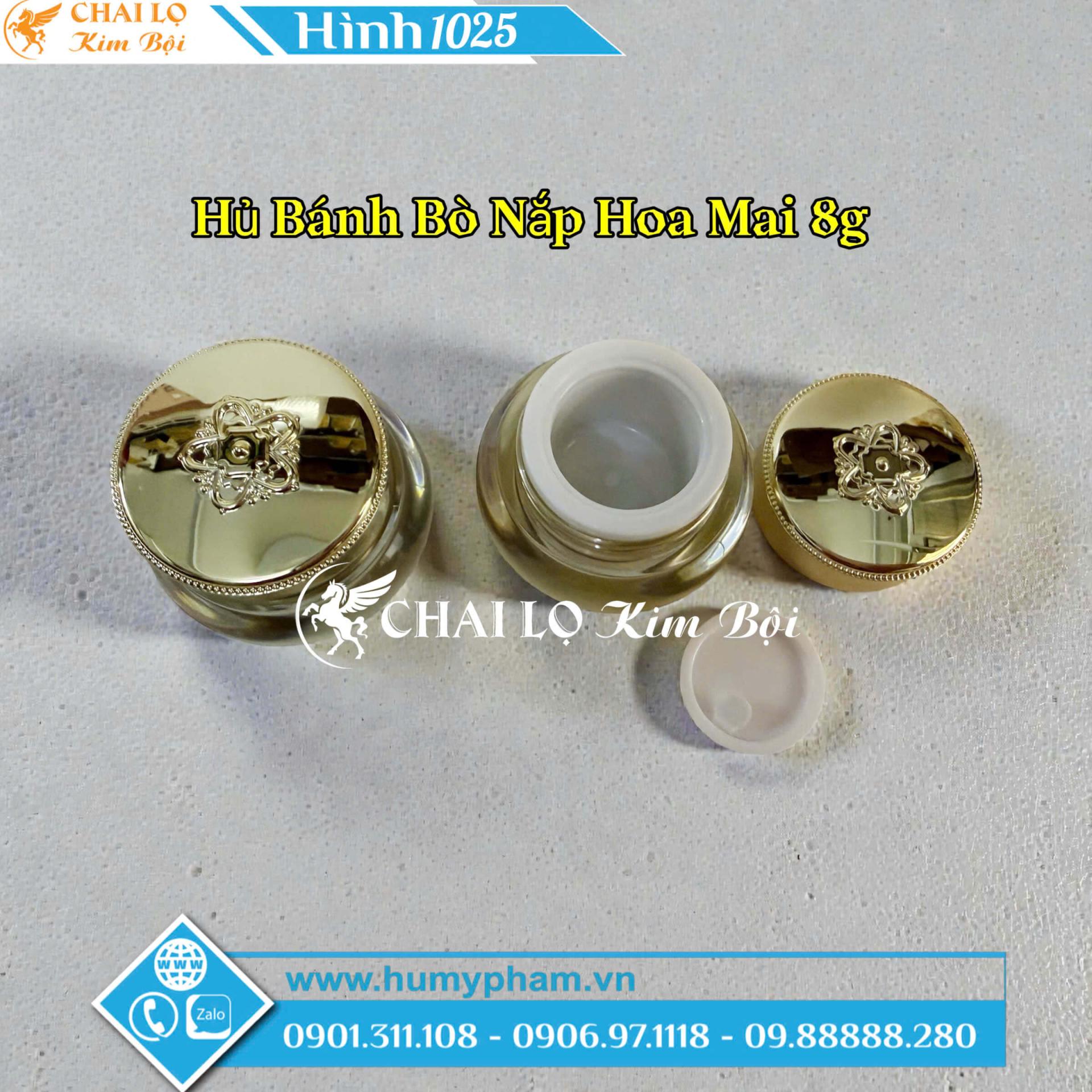 HỦ BÁNH BÒ NẮP HOA MAI 8g