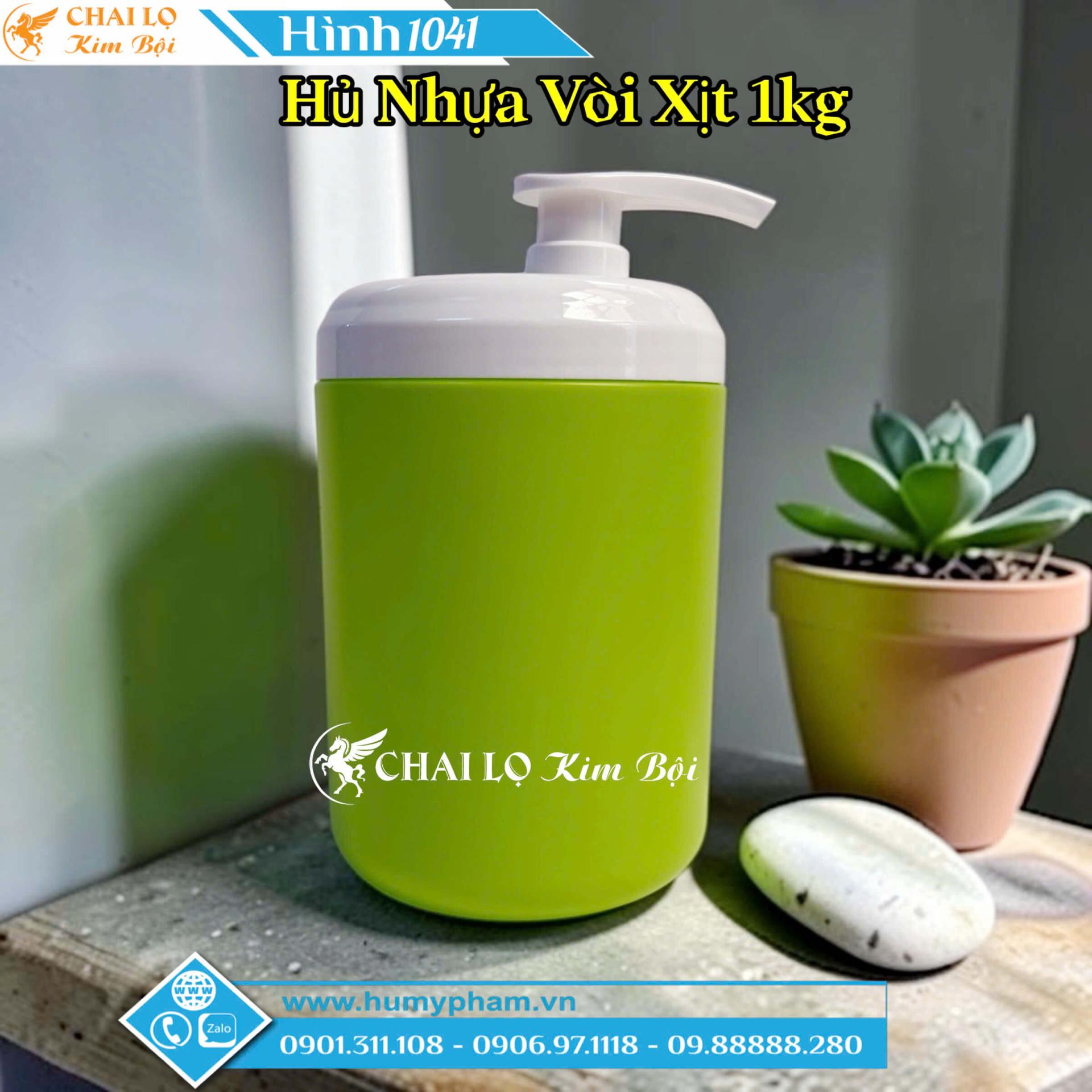 hủ 1 kg vòi xịt đựng kem body