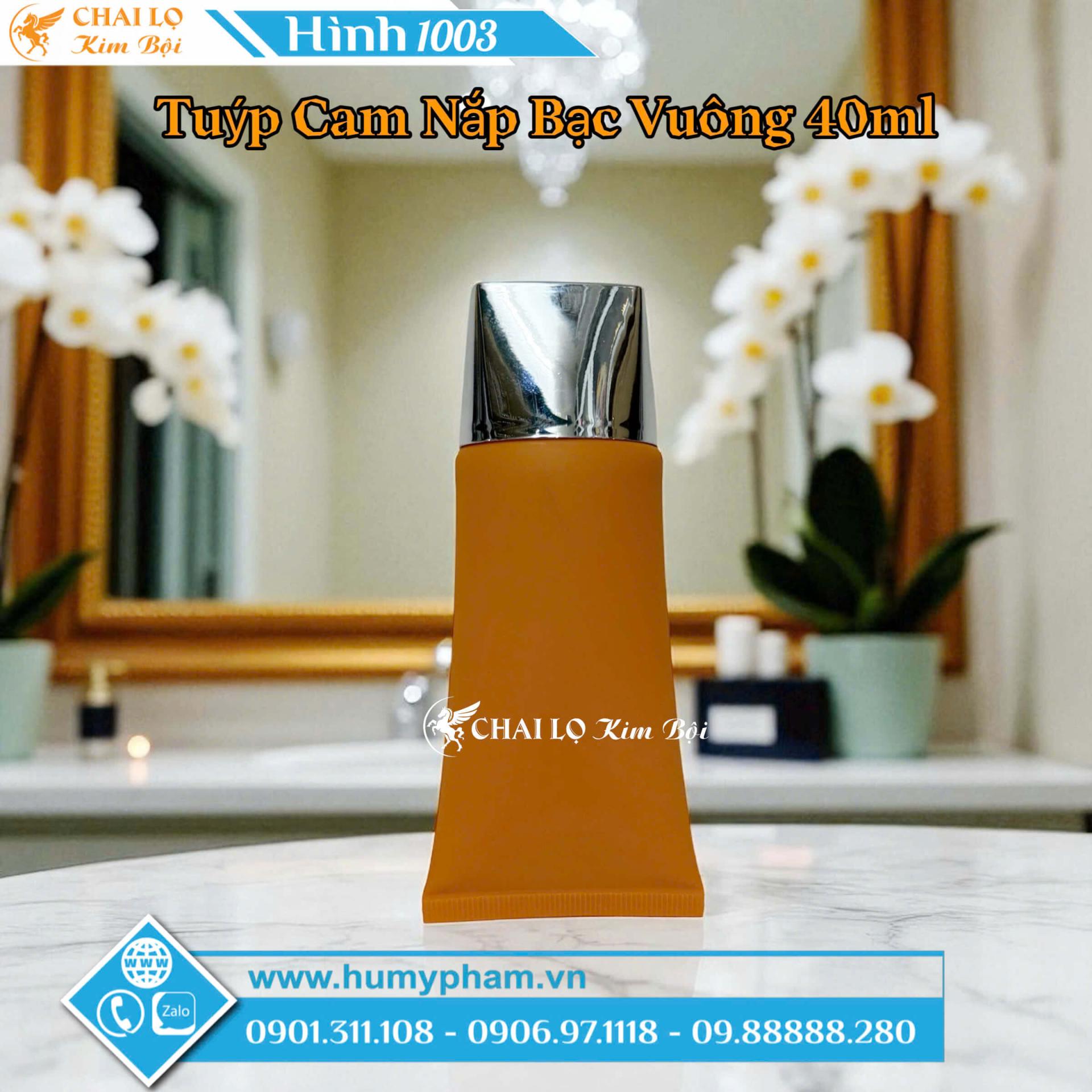TUÝP CAM NẮP BẠC BẠC VUÔNG DẸP 50ML 