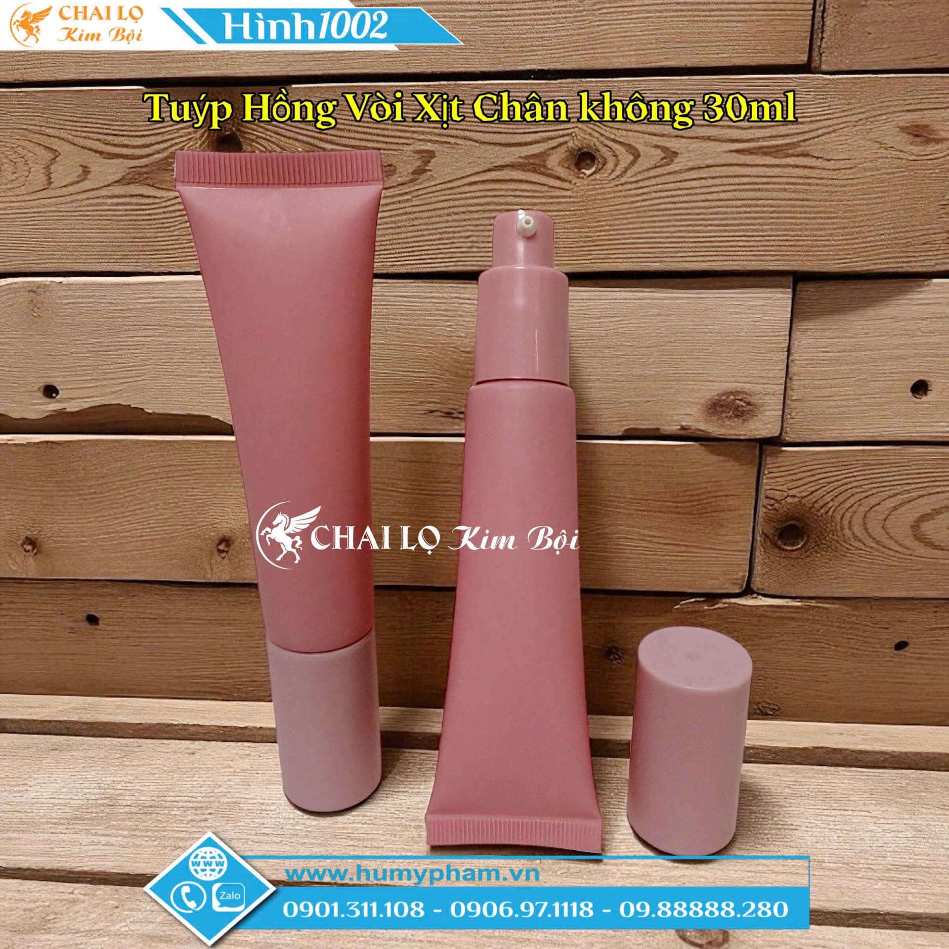 tuýp xịt chân không 30ml vòi xịt