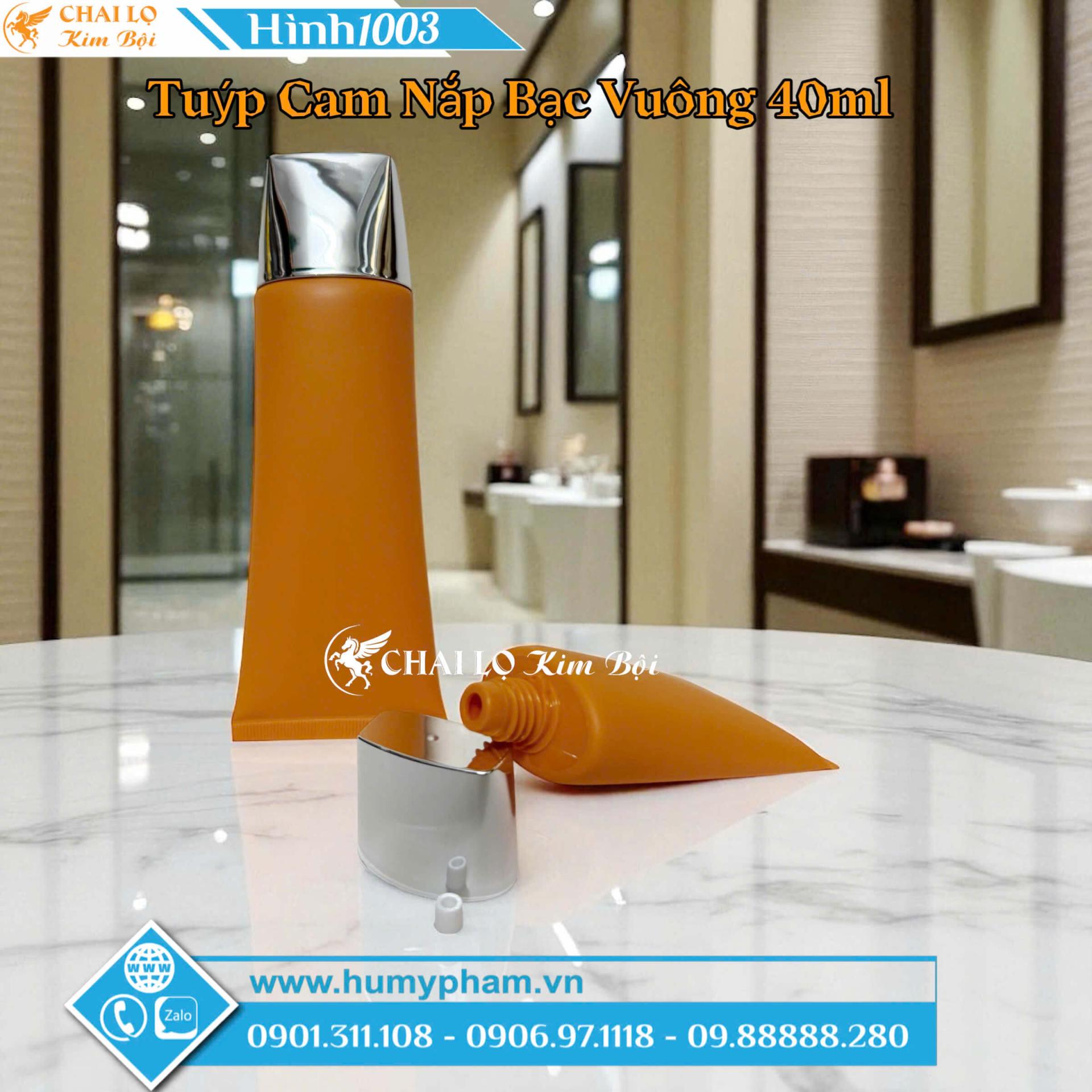 TUÝP CAM NẮP BẠC BẠC VUÔNG DẸP 50ML VÀ 100ML