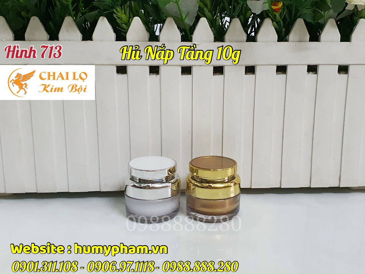 hũ face nắp tầng