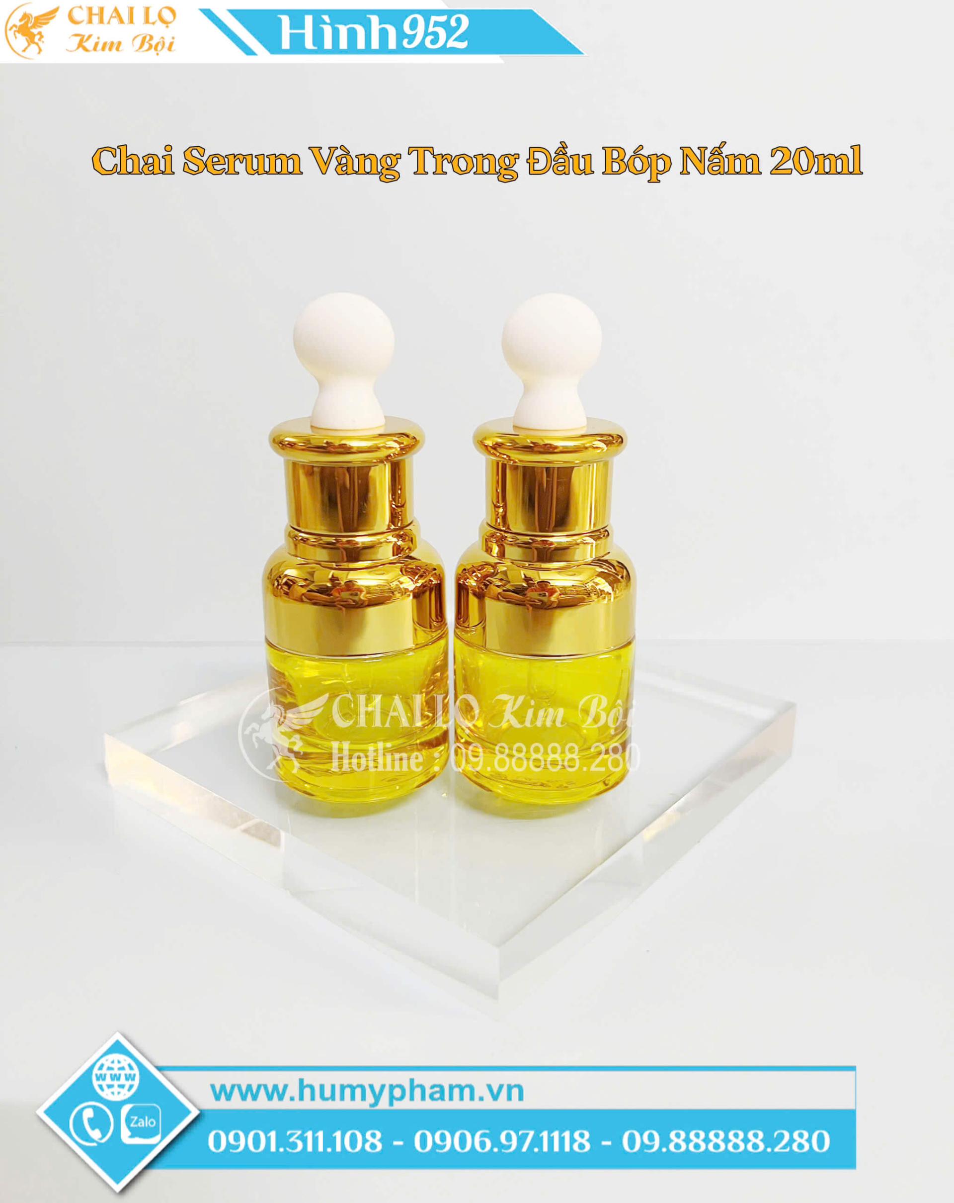 chai serum 20ml trong vàng