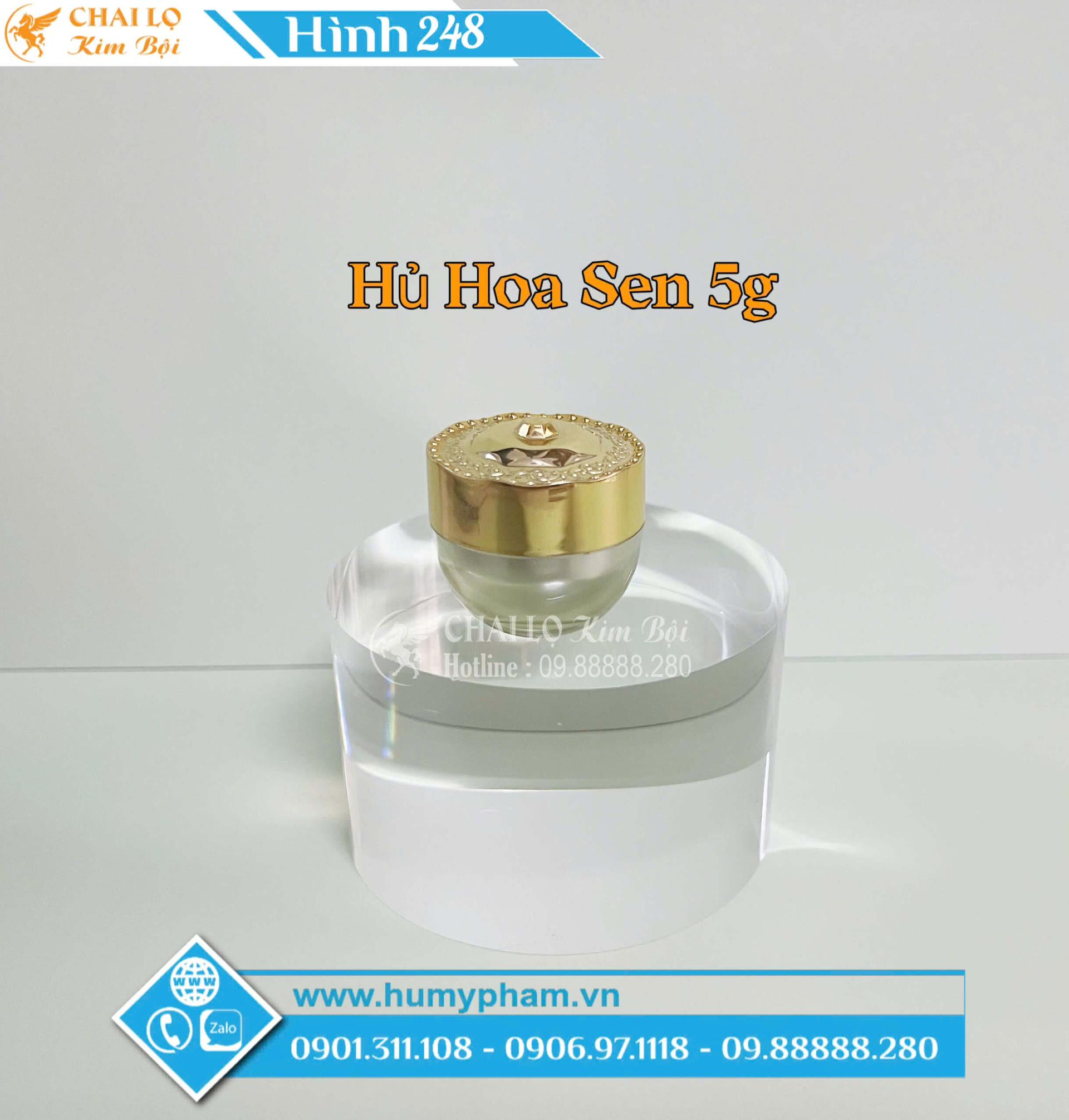 hủ đựng kem face hoa sen 5g
