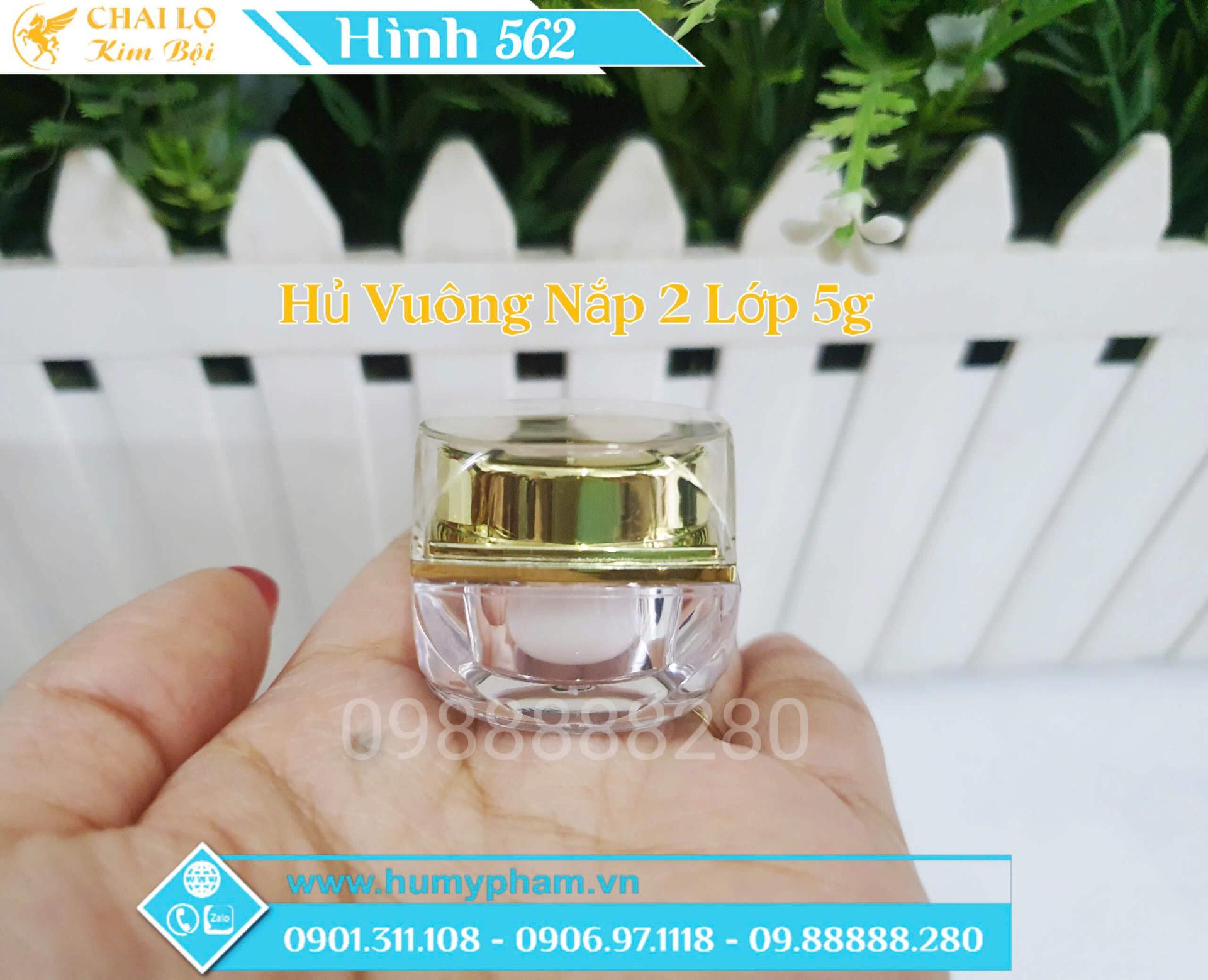 hủ vuông nắp 2 lớp