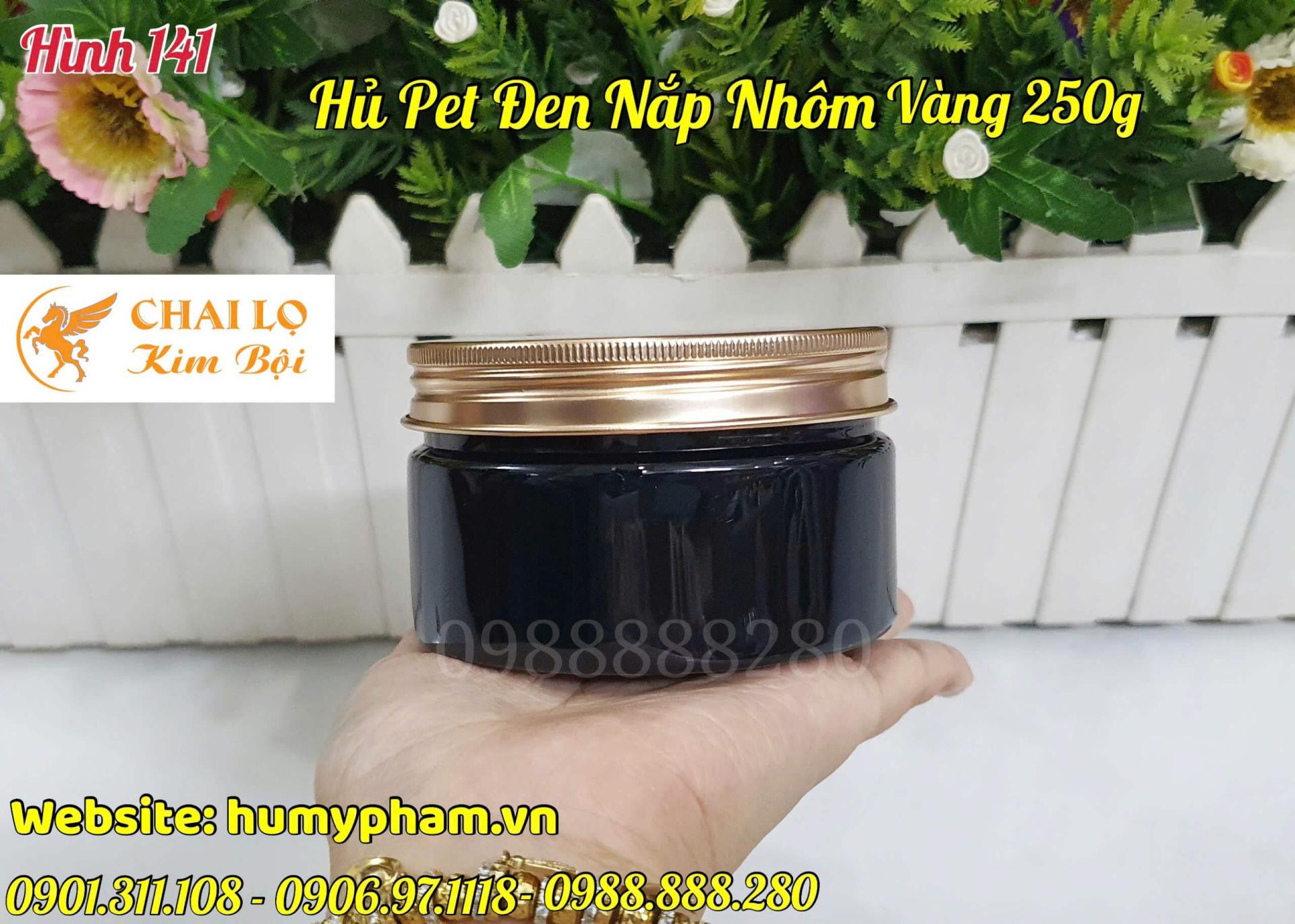 hủ pet đen 250g