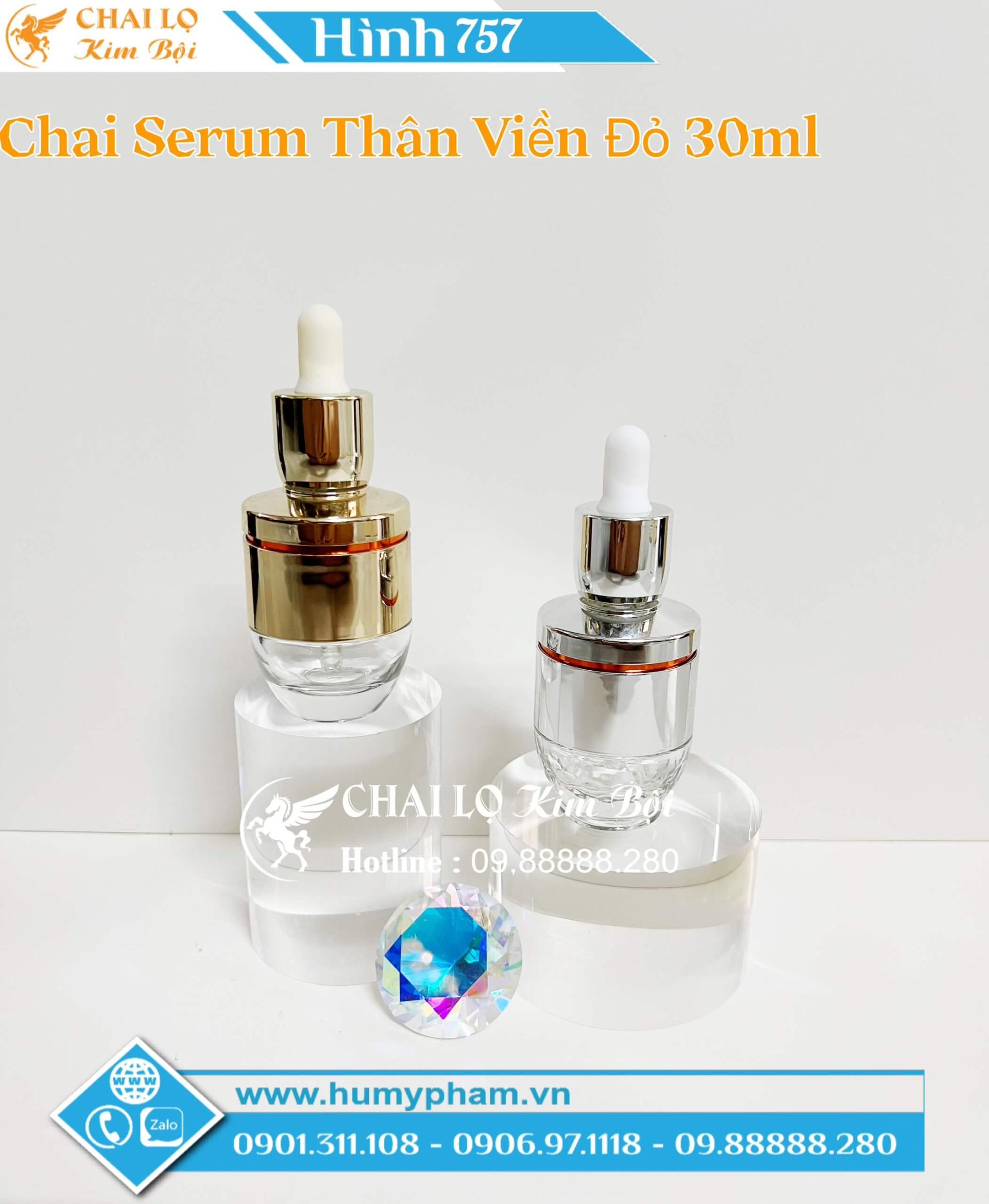 CHAI SERUM THÂN VIỀN ĐỎ 30ML