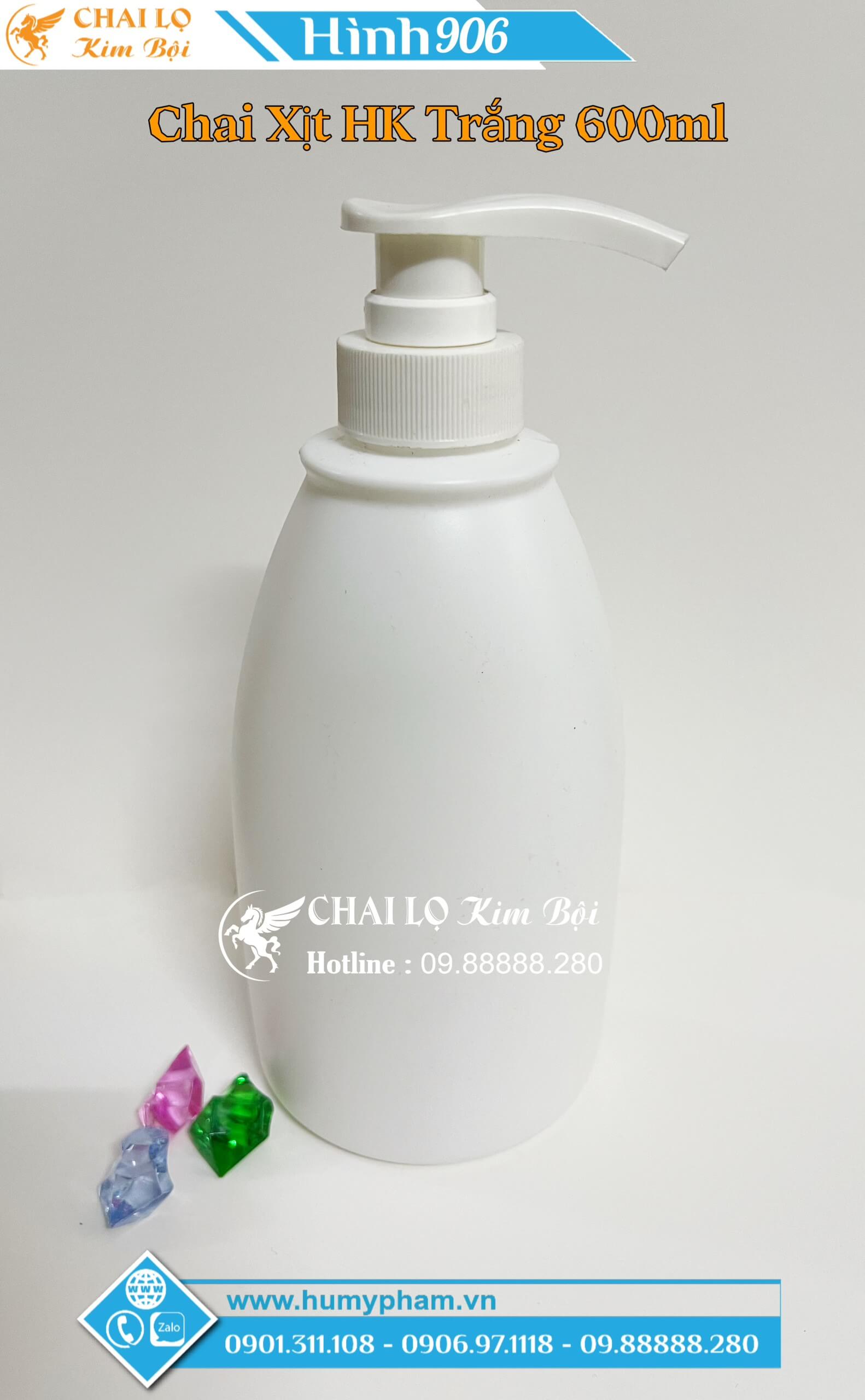 CHAI XỊT HK TRẮNG 600ML