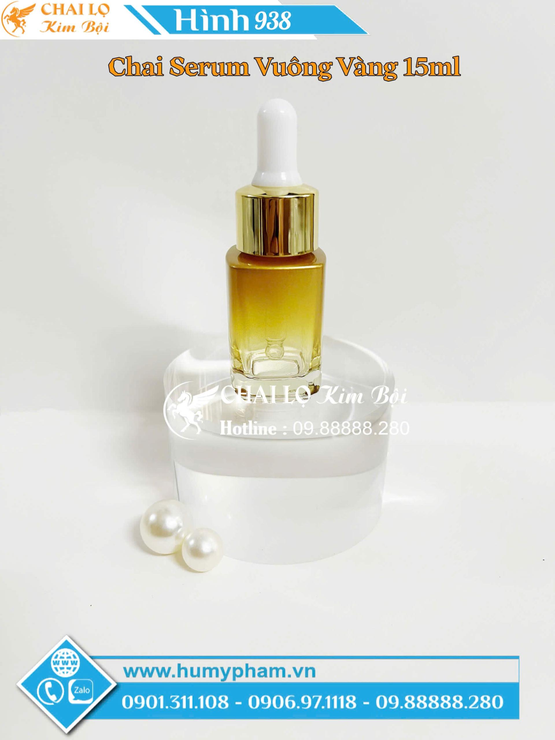 chai serum vuông 15ml cao cấp