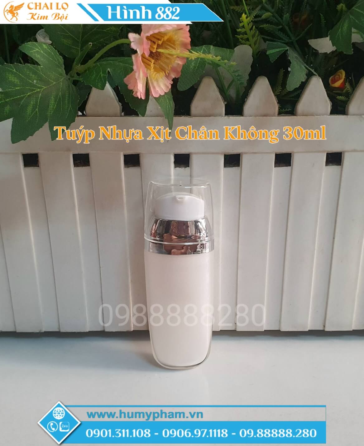 TUÝP NHỰA XỊT CHÂN KHÔNG 30ML