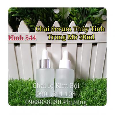CHAI SERUM THỦY TINH TRONG MỜ 30ML