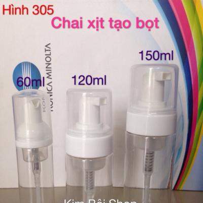 CHAI XỊT TẠO BỌT 60ML 120ML 150ML