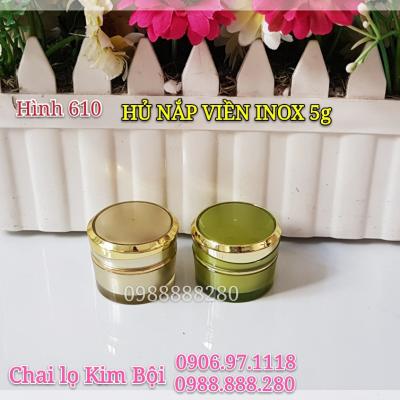 HỦ NẮP VIỀN INOX 5g