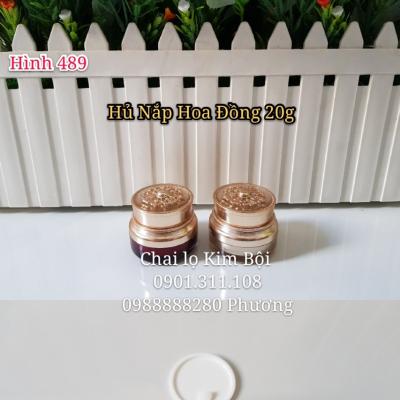 Hủ đựng kem face- Nắp Hoa Đồng 20g