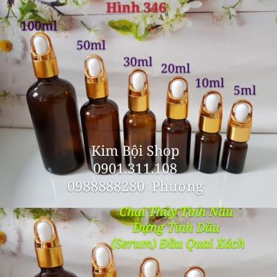 Chai Serum Nâu Đầu Bóp Quai Xách