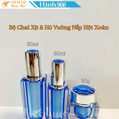 BỘ CHAI XỊT & HỦ VUÔNG NẮP HỘT XOÀN
