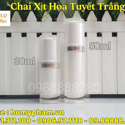 CHAI XỊT HOA TUYẾT TRẮNG 30ML & 50M