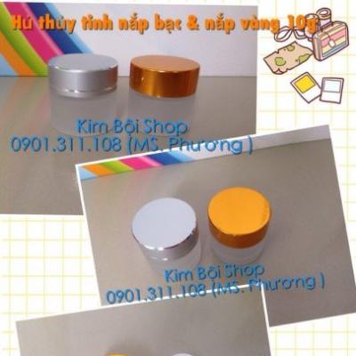 Hủ Thủy Tinh 10g- Hủ đựng kem thoa mặt