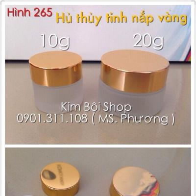 Hủ Thủy Tinh Nắp Vàng