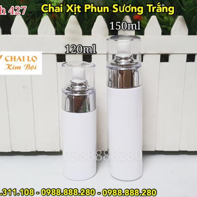 CHAI XỊT PHUN SƯƠNG NẮP XI BẠC 120ML & 150ML