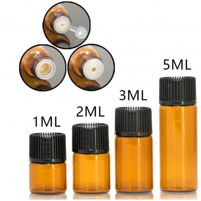 CHAI SERUM NÂU NẮP VẶN ĐEN ĐỰNG MẪU TEST
