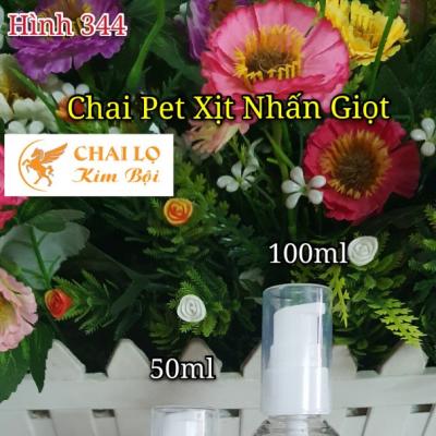 CHAI PET XỊT NHẤN GIỌT 50ml & 100ml