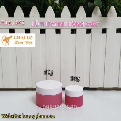 HỦ THỦY TINH HỒNG BABY 10g & 30g