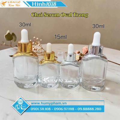 CHAI SERUM OVAL TRONG 15ML & 30ML