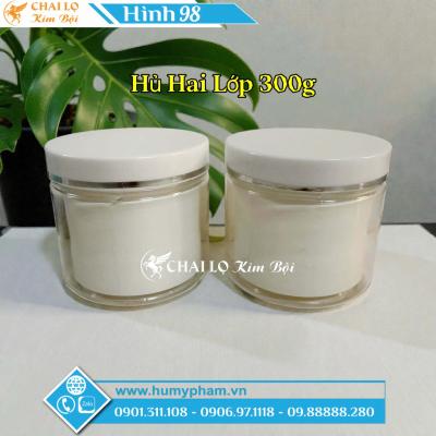 Hủ đựng kem body 2 LỚP 300g