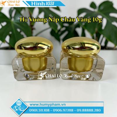 HỦ VUÔNG NẮP CHÂU VÀNG 10g
