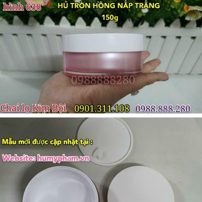 HỦ TRÒN HỒNG NẮP TRẮNG 150g