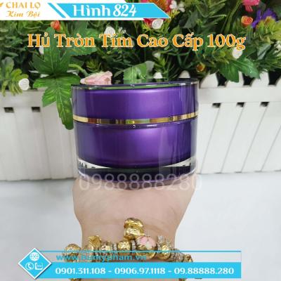 HỦ TRÒN TÍM CAO CẤP 100g