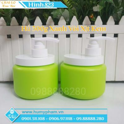 Hủ Đựng Kem Body 500g Vòi Xịt Kem