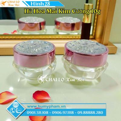 Hủ Nắp Hoa Mai Kim cương 10g