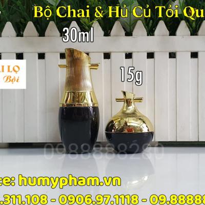BỘ CHAI & HŨ ĐỰNG MỸ PHẨM CỦ TỎI QUAI