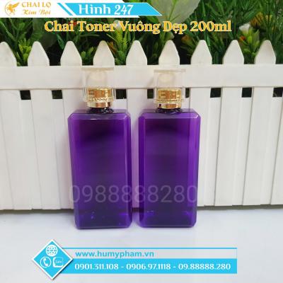 CHAI TONER VUÔNG DẸP 200ML