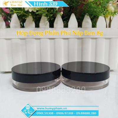 HỘP ĐỰNG PHẤN PHỦ NẮP ĐEN