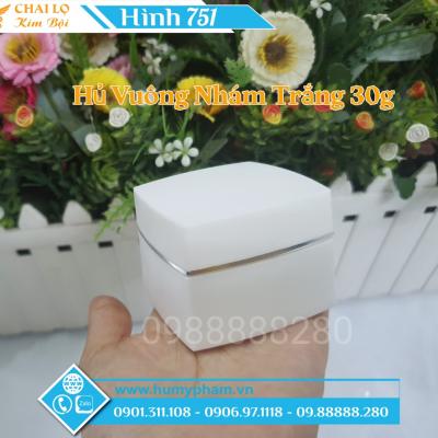 HỦ VUÔNG NHÁM TRẮNG 30g