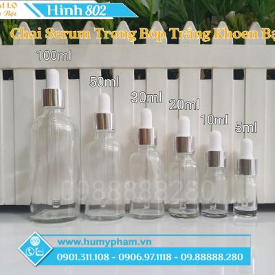 CHAI SERUM TRONG BÓP TRẮNG KHOEN BẠC