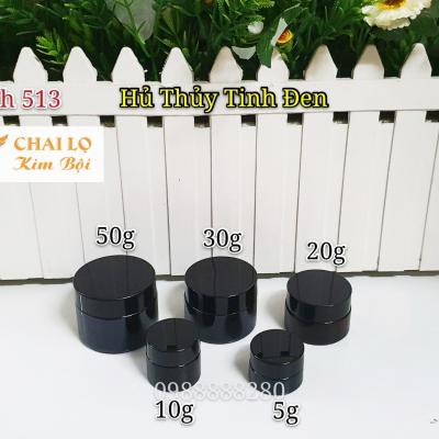 Hủ Thủy Tinh Đen Nắp Đen